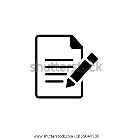 Notepad icon vector. Write icon symbol vector illustration