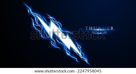 lightning light effect background realistic flash with lightning electric explosion vector illustration