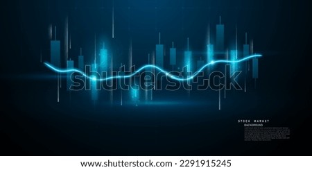 business vector illustration design Stock market charts or Forex trading charts for business and finance ideas.