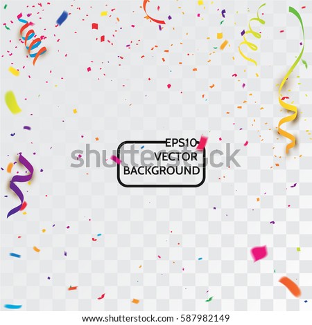 Colorful celebration background with confetti. Foto d'archivio © 
