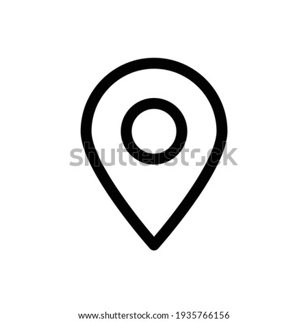 Map Pinpoint Icon, vector icon of simple forms of point of location. location icons. Modern map markers .Vector illustration on a white background. Pointer, location icon. Map With A Pin