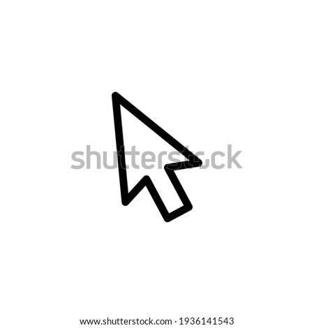 line cursor icon in trendy flat style isolated on background. line cursor icon page symbol for your web site design line cursor icon logo, app, UI. line cursor icon Vector illustration