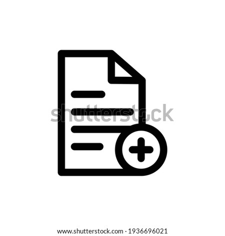 Add new document icon. add new document vector icons designs can be used for mobile, ui, web. Add File Icon Symbol Simple Design. new document icon , add paper icon