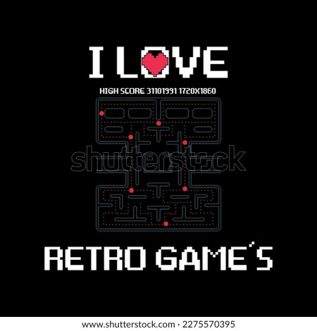 I love retro game's, pacman version, pixels.
Fashion Design, Vectors for t-shirts and endless applications.
