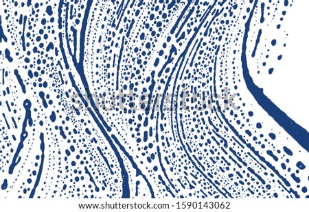 Grunge texture. Distress indigo rough trace. Eminent background. Noise dirty grunge texture. Good-looking artistic surface. Vector illustration.