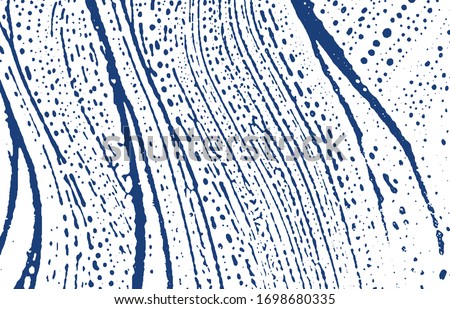 Grunge texture. Distress indigo rough trace. Eminent background. Noise dirty grunge texture. Fascinating artistic surface. Vector illustration.