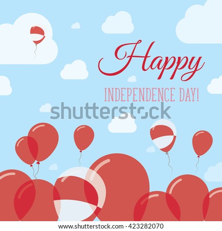 Greenland Independence Day Flat Patriotic Design. Greenlandic Flag Balloons. Happy National Day Greenland Vector Patriotic Design. Celebration Balloons Patriotic Design.