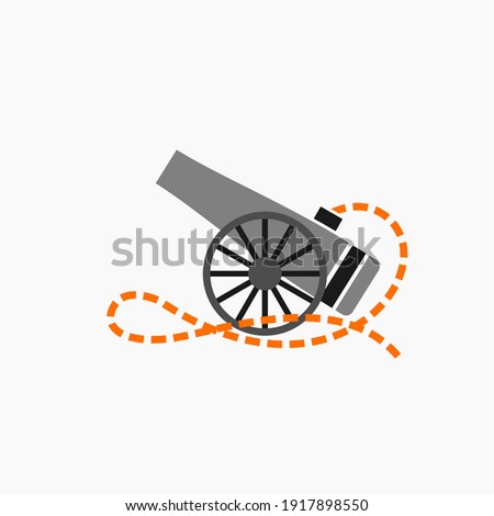 War Cannons Logo Design Vector