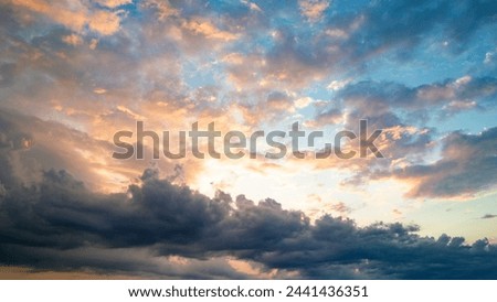 Similar – Foto Bild über den Wolken Himmel