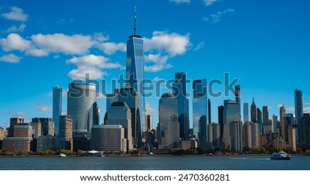 Similar – Image, Stock Photo Architecture of modern Manhattan borough