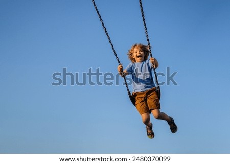 Similar – Image, Stock Photo Childhood | summer happiness | the warm earth under your feet and the fresh air in your nose…