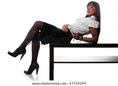 Attractive And Sexy Secretary Flirting Stock Photo 47559394 : Shutterstock