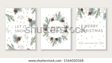 Similar – Image, Stock Photo Tree twigs with snow in winter forest