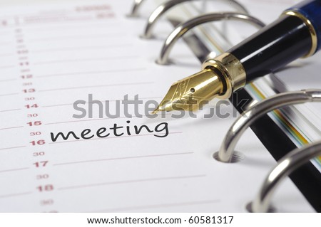 meeting date in diary