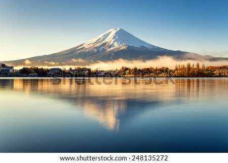 reflection of mt.Fuji