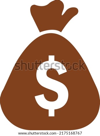 Money bag or stash with dollar icon