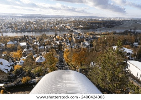 Similar – Foto Bild Das Elbtal bei Bad Schandau mit dem Lilienstein im Hintergrund