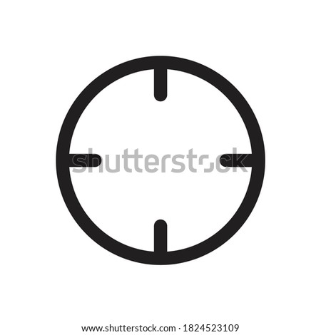 Crosshair App Icon Design Vector