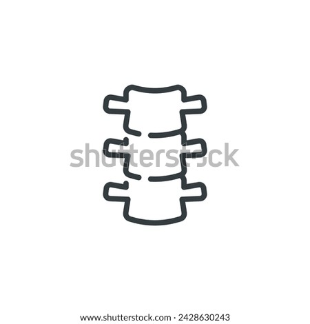 Backbone spine vertebral column medical medicine icon, vector illustration