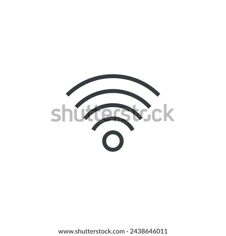 Wifi wireless connection signal icon, vector illustration