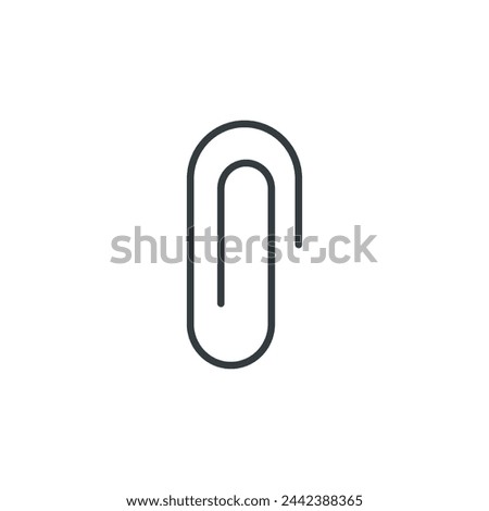 Paperclip icon, Paperclip vector illustration