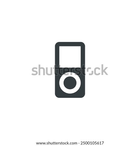 iPod icon, iPod vector illustration