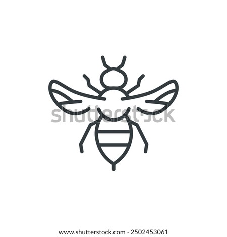 Bee icon, Bee vector illustration