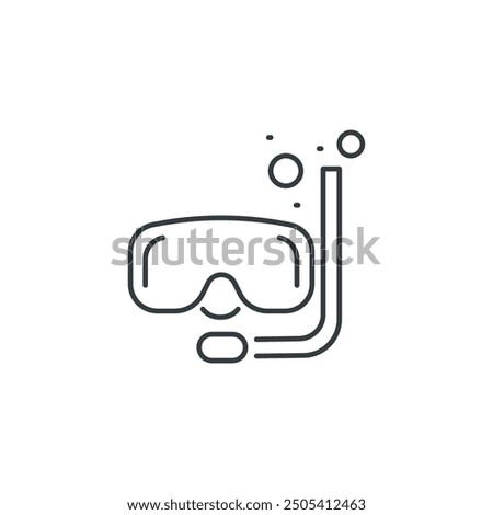 Diving mask icon, Diving mask vector illustration