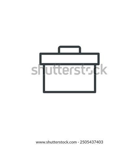 Toolbox icon, toolbox vector illustration