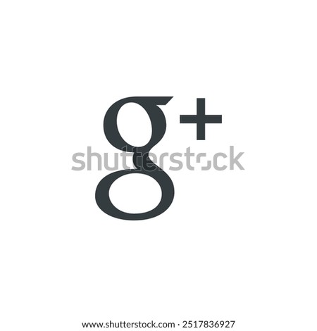 Google plus icon, Google plus vector illustration