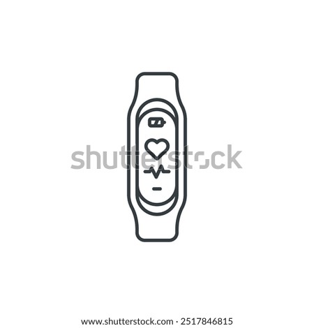 Health Monitor Watch icon, vector illustration