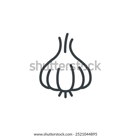 Garlic food icon, vector illustration