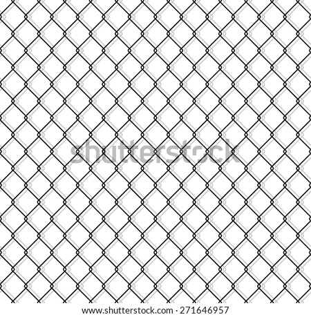 white seamless texture. structure of the mesh fence with shadow. vector background