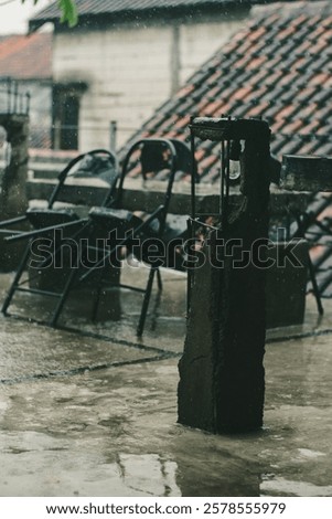 Similar – Image, Stock Photo Concrete, rain, dreariness. If anyone wants to get out