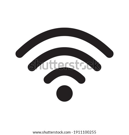 Wi-Fi outline icon isolated on white background