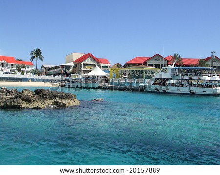 Grand Cayman Tether Wharf - Georgetown Stock Photo 20157889 : Shutterstock