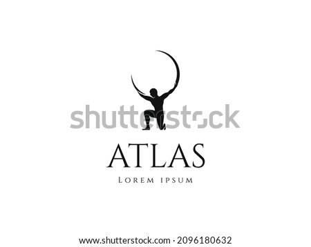 atlas logo design. logo template