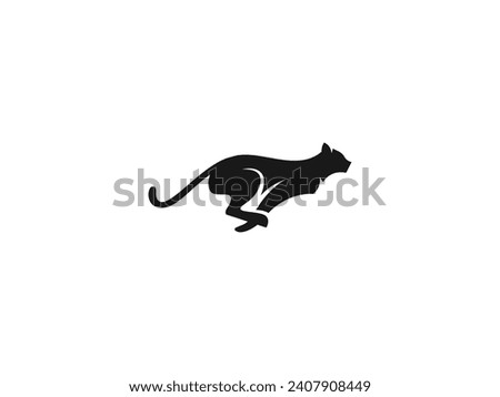 cheetah logo vector icon illustration, tiger leopard logo template