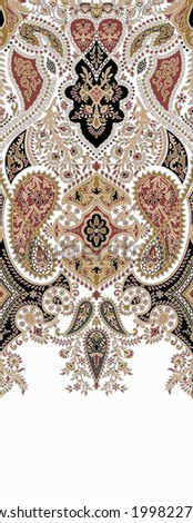illustration textile design paisley texture