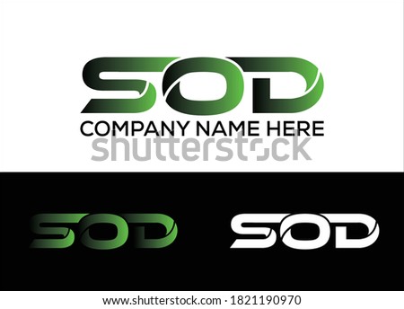 SOD logo/Icon Design vector template