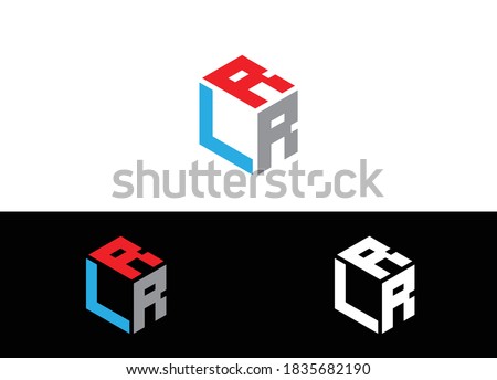 Initial Letter RLR Logo or Icon Design Vector Image Template