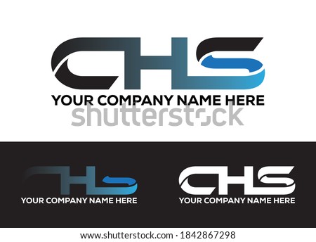 Initial Letter CHS Logo or Icon Design Vector Image Template