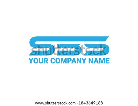 Initial Letter SBS Logo or Icon Design Vector Image Template