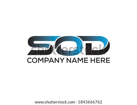 Initial Letter SOD Logo or Icon Design Vection Template