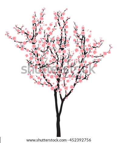 Vector Images Illustrations And Cliparts Full Bloom Pink Sakura