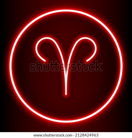 Neon lights illuminate the birth month symbols for all 12 zodiac signs, displaying the colors of the birth month energies for all 12 zodiac signs.
