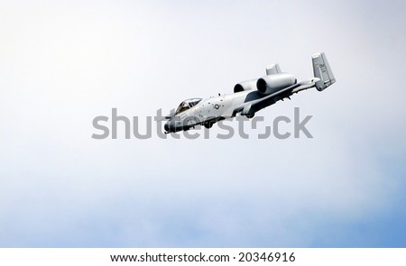 Seattle,WA-August 1: The Air force A-10 in an attack dive, performs at the seafair over Lake Washington August 1, 2008