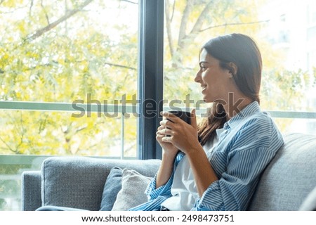 Similar – Image, Stock Photo time to relax Feminine