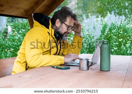 Similar – Image, Stock Photo For city nomads