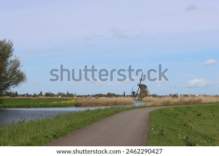 Similar – Image, Stock Photo Wooden path alongside the Vintgar Gorge